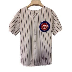 Majestic Chicago Cubs Carlos Zambrano Jersey Youth Large Blue MLB Sewn